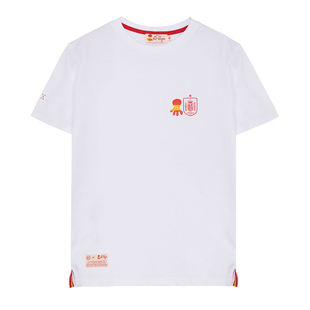CAMISETA BLANCA ESCUDO RFEF JUNIOR