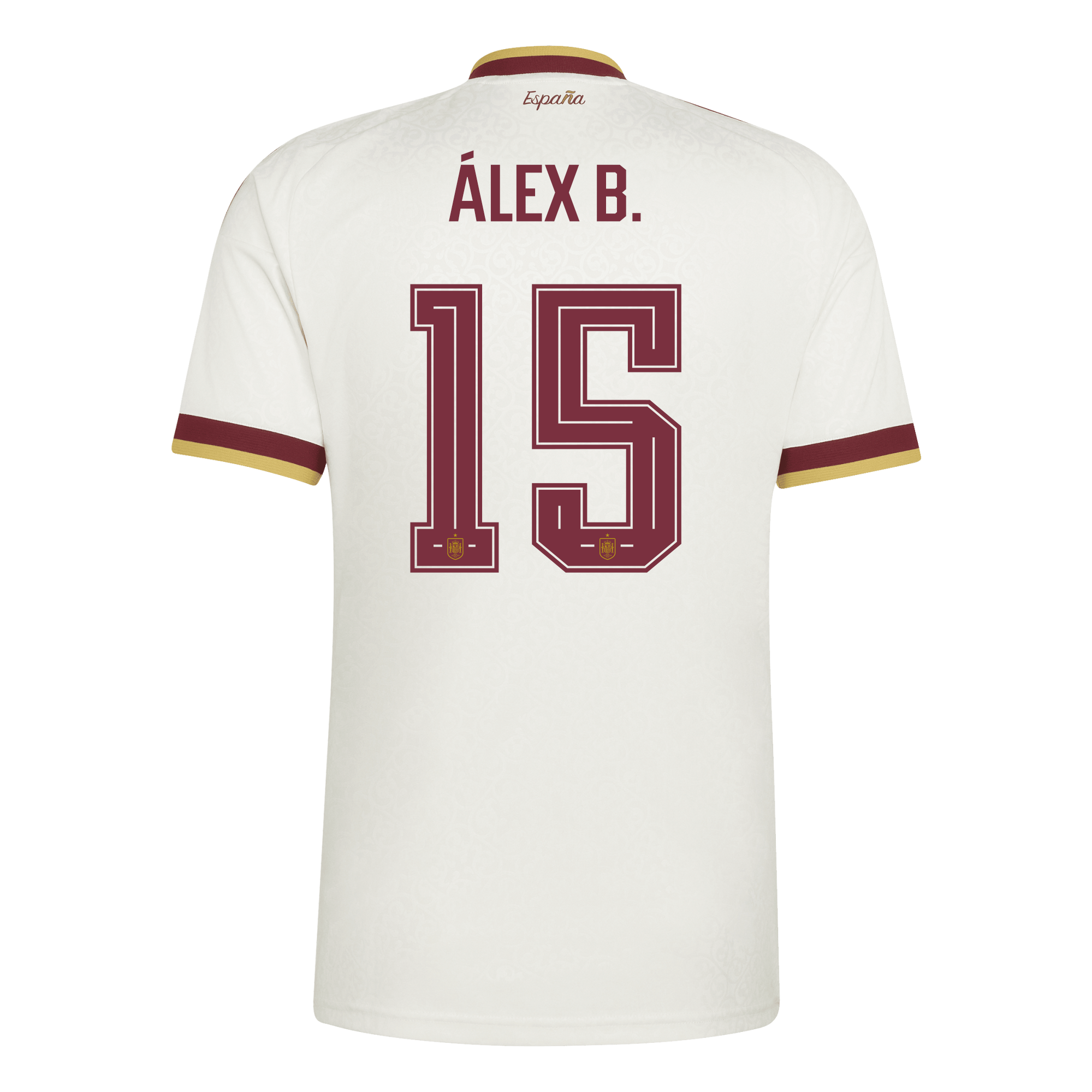 Camiseta Hombre Segunda Equipación Mundial 2026 - Álex B. - 15