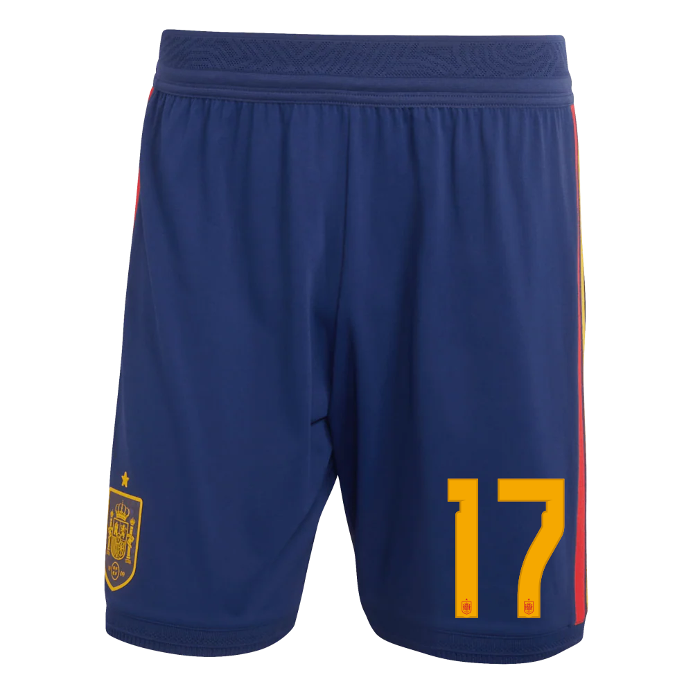 Pantalón Corto Hombre Authentic Primera Equipación - Dorsal 17