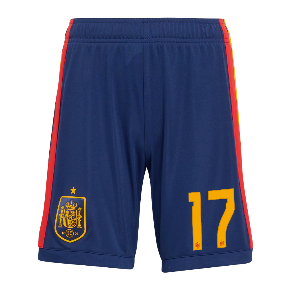 Pantalón Corto Niño Primera Equipación - Dorsal 17