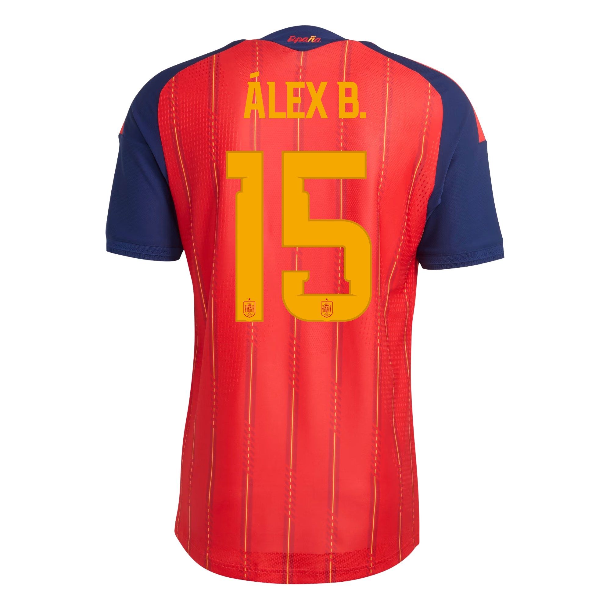 Camiseta Hombre Primera Equipación Mundial 2026 Authentic - Álex B. - 15