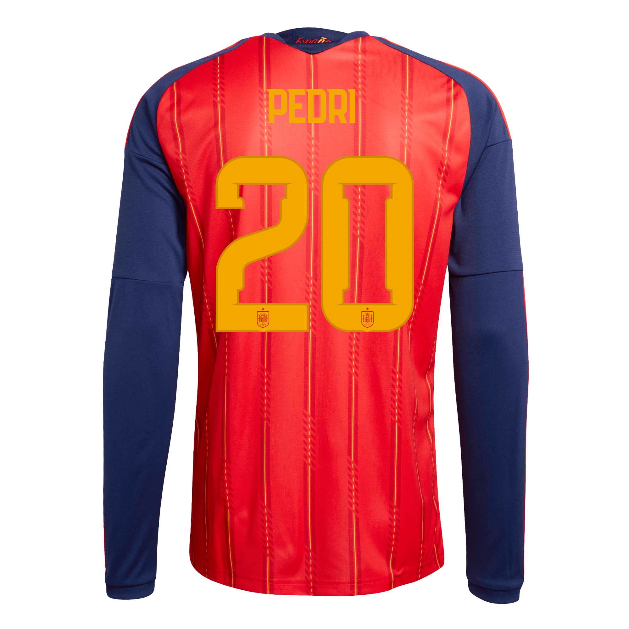 Men's 2026 World Cup Home Long-Sleeve Jersey - Pedri - 20