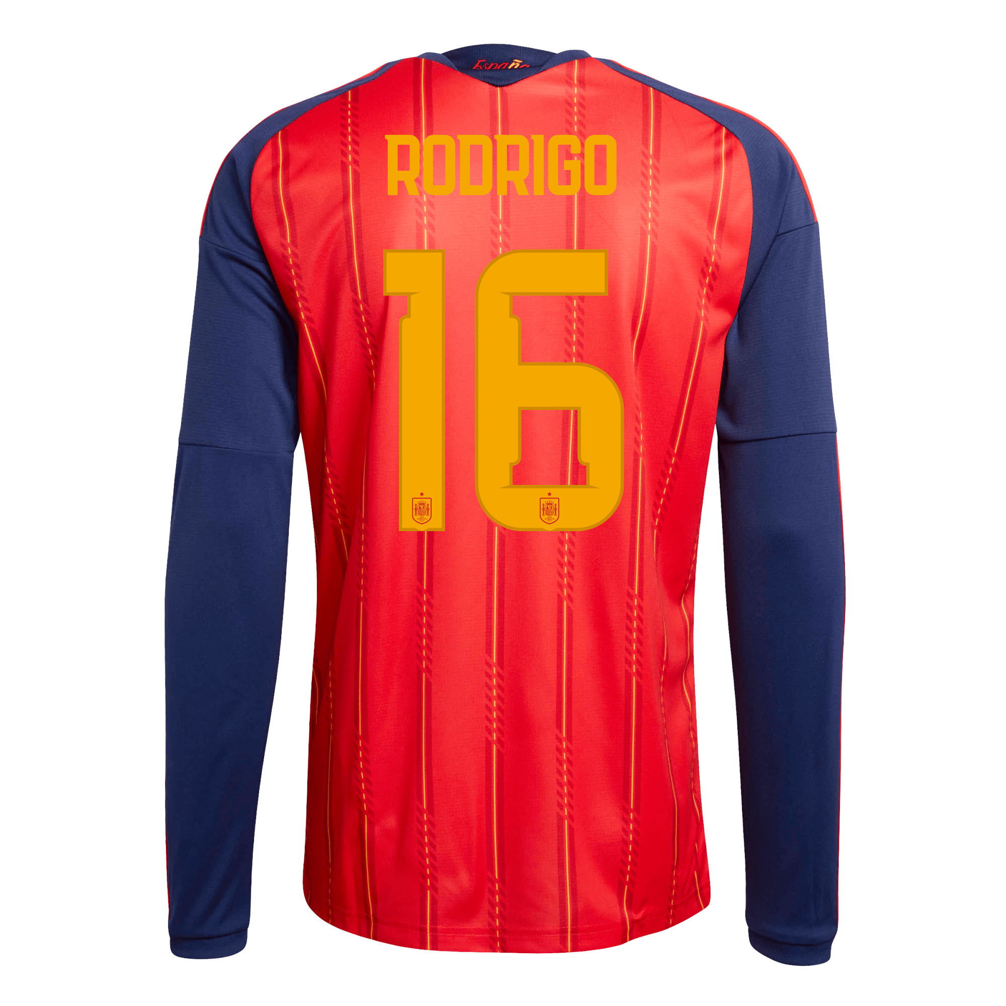 Men's 2026 World Cup Home Long Sleeve Jersey - Rodrigo - 16