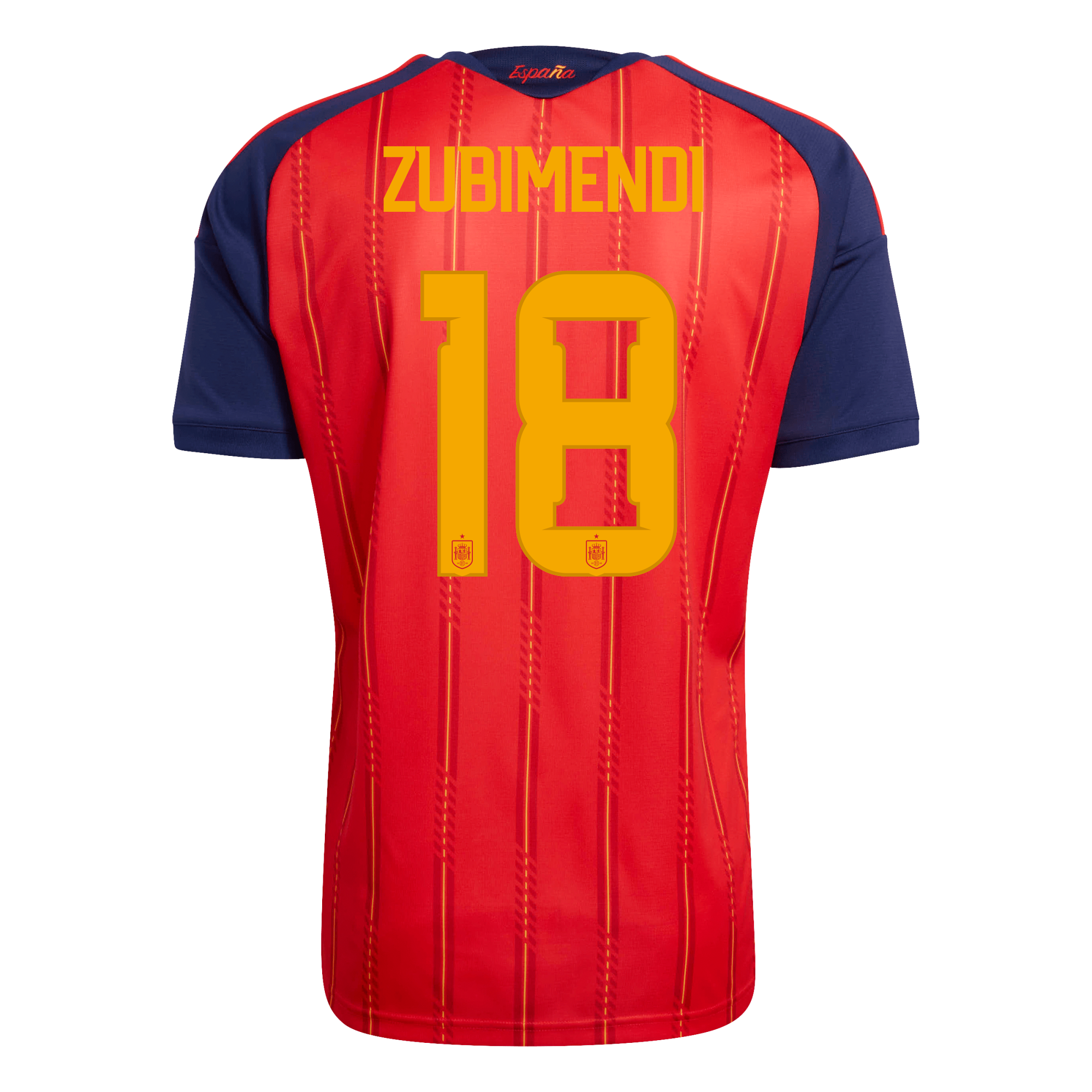 Men's 2026 World Cup Home Authentic Jersey - Zubimendi - 18 Men's 2026 World Cup Home Authentic Jersey - Zubimendi - 18
