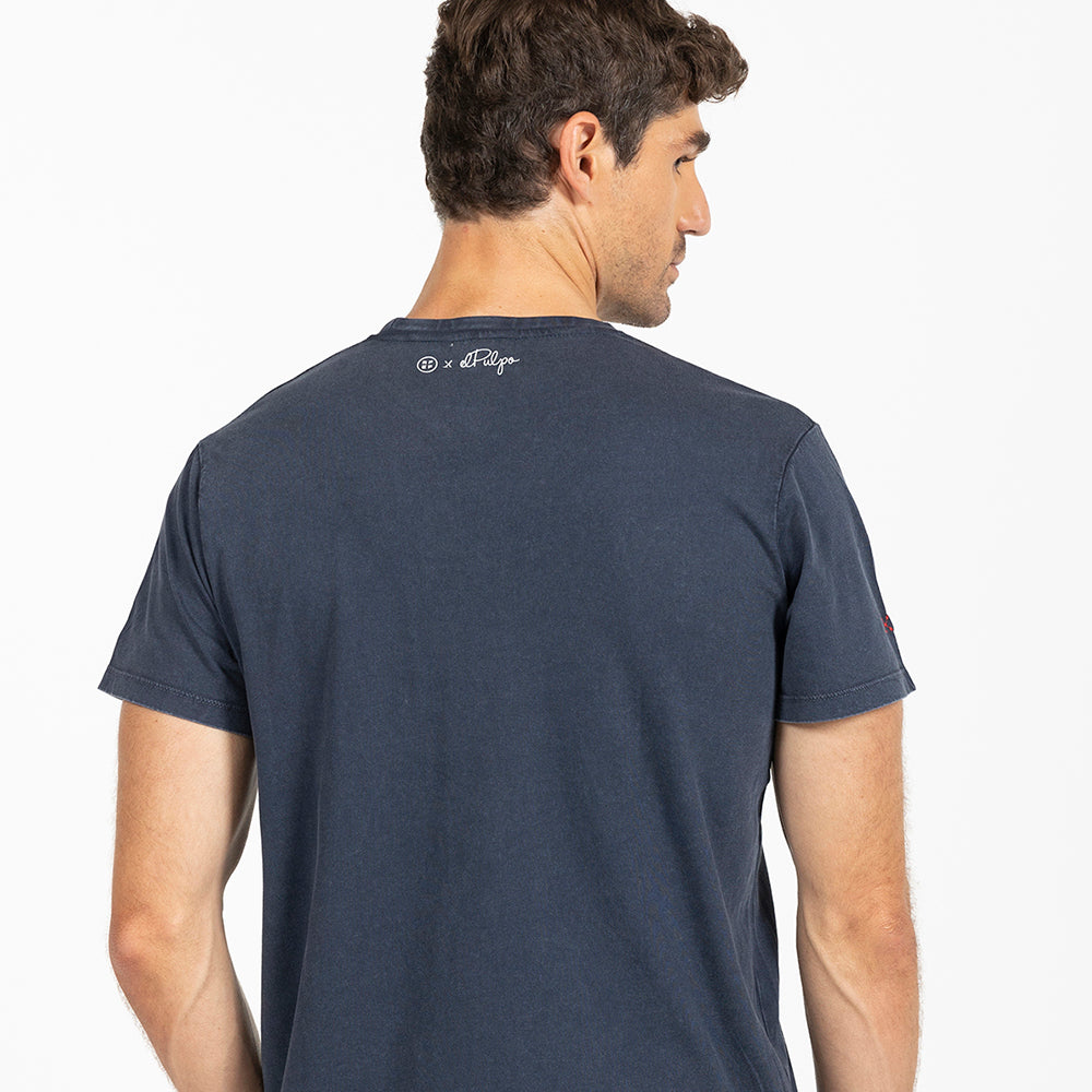 BLUE BASIC ORANGE T-SHIRT