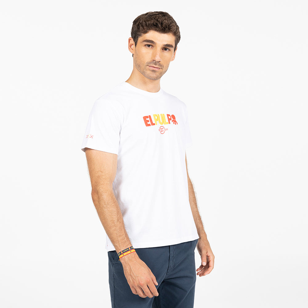 WHITE LETTERING T-SHIRT