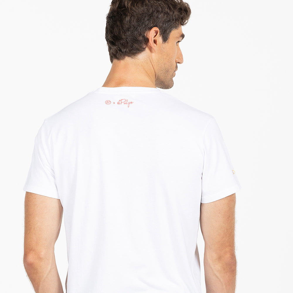 WHITE LETTERING T-SHIRT