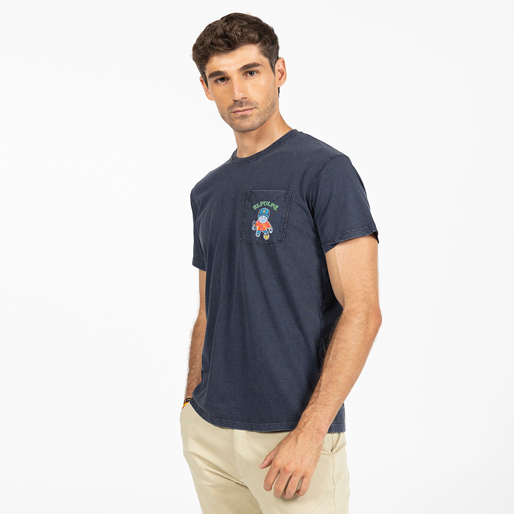 BLUE POCKET T-SHIRT