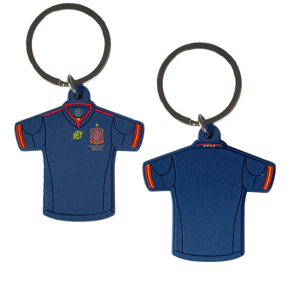 SPAIN 2010 AWAY T-SHIRT PVC KEYCHAIN