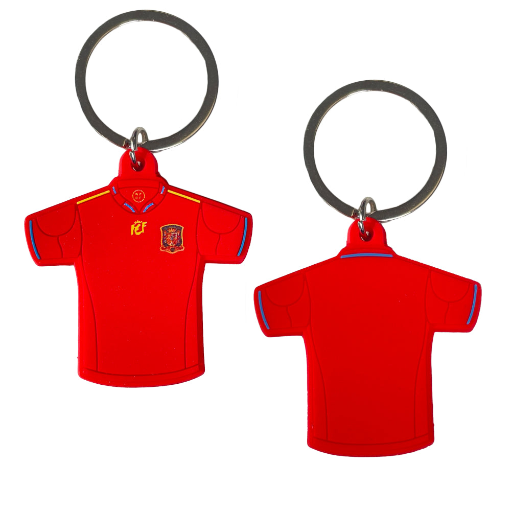 SPAIN 2010 HOME T-SHIRT PVC KEYCHAIN