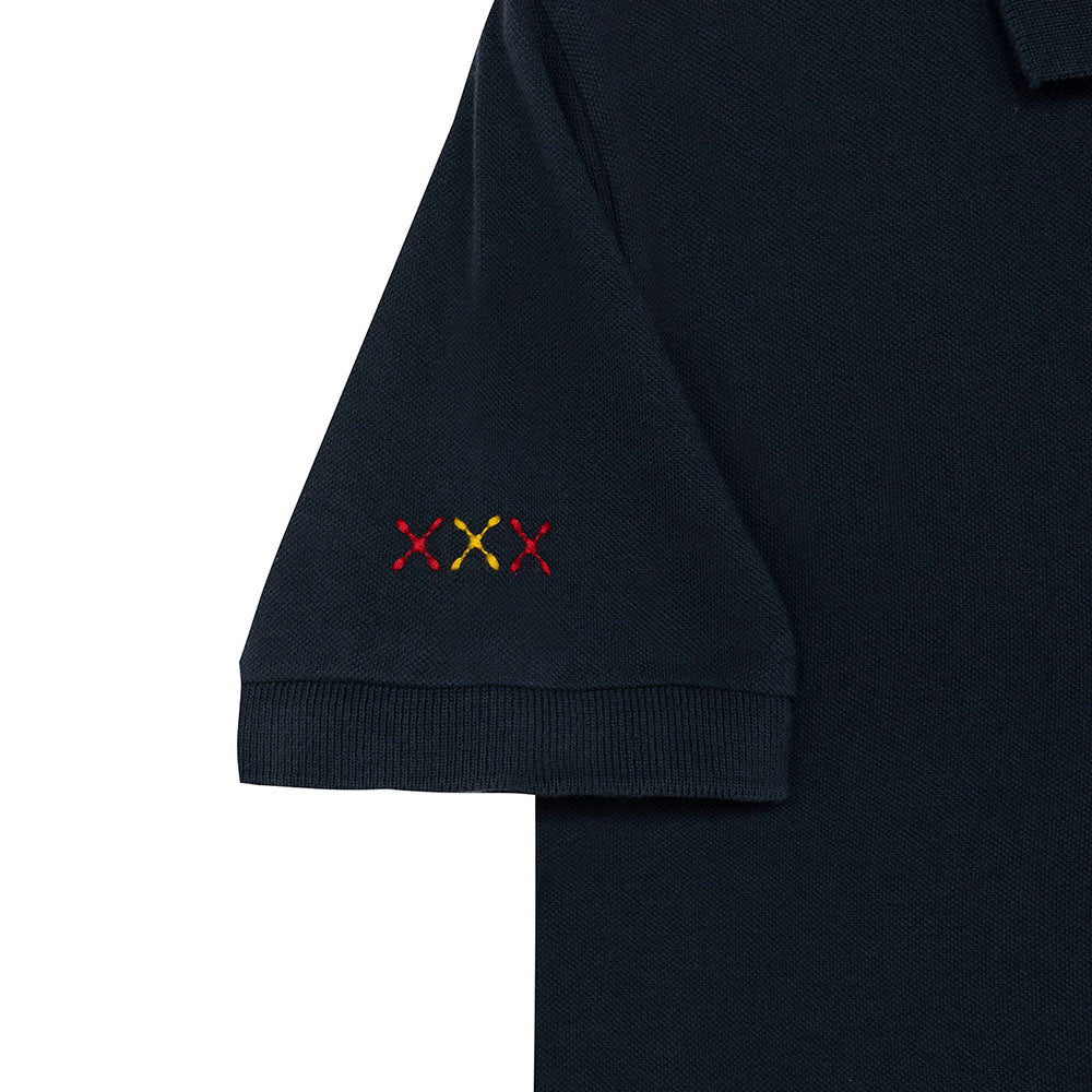 POLO AZUL ESCUDO RFEF JUNIOR