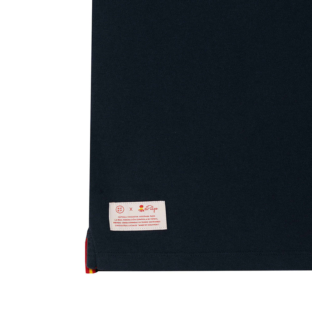 POLO AZUL ESCUDO RFEF JUNIOR