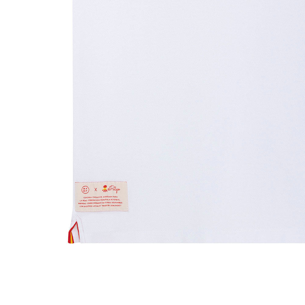 WHITE POLO SHIELD RFEF JUNIOR