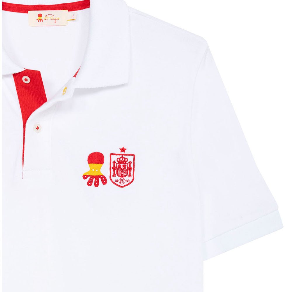 WHITE POLO SHIRT ELPULPO SHIELD