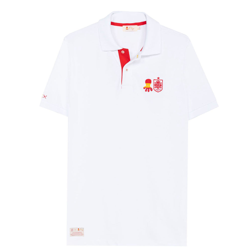 WHITE POLO SHIRT ELPULPO SHIELD