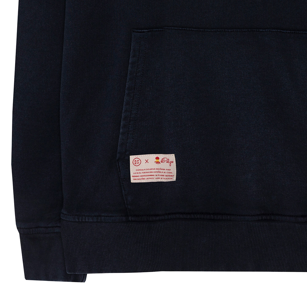 SUDADERA CON CAPUCHA LETTERING RFEF JUNIOR