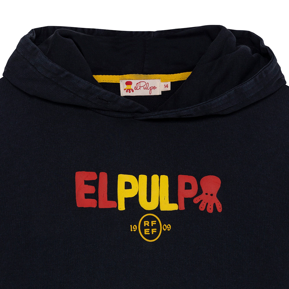 SUDADERA CON CAPUCHA LETTERING RFEF JUNIOR