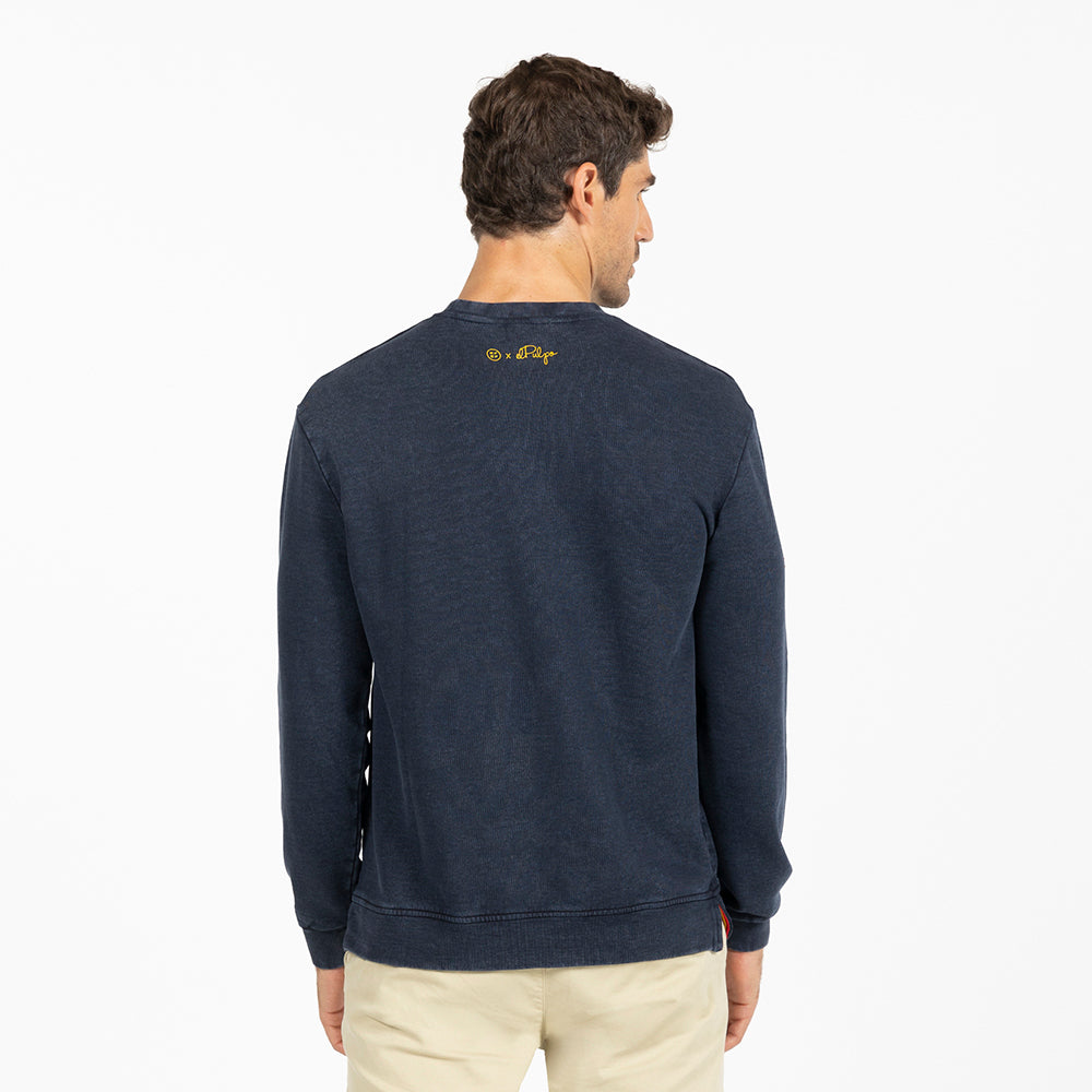 SUDADERA AZUL REMOS ELPULPO