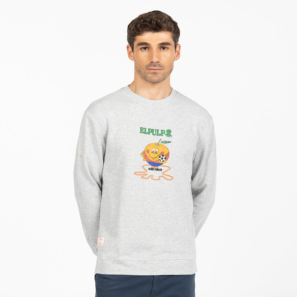 SUDADERA GRIS NARANJITO