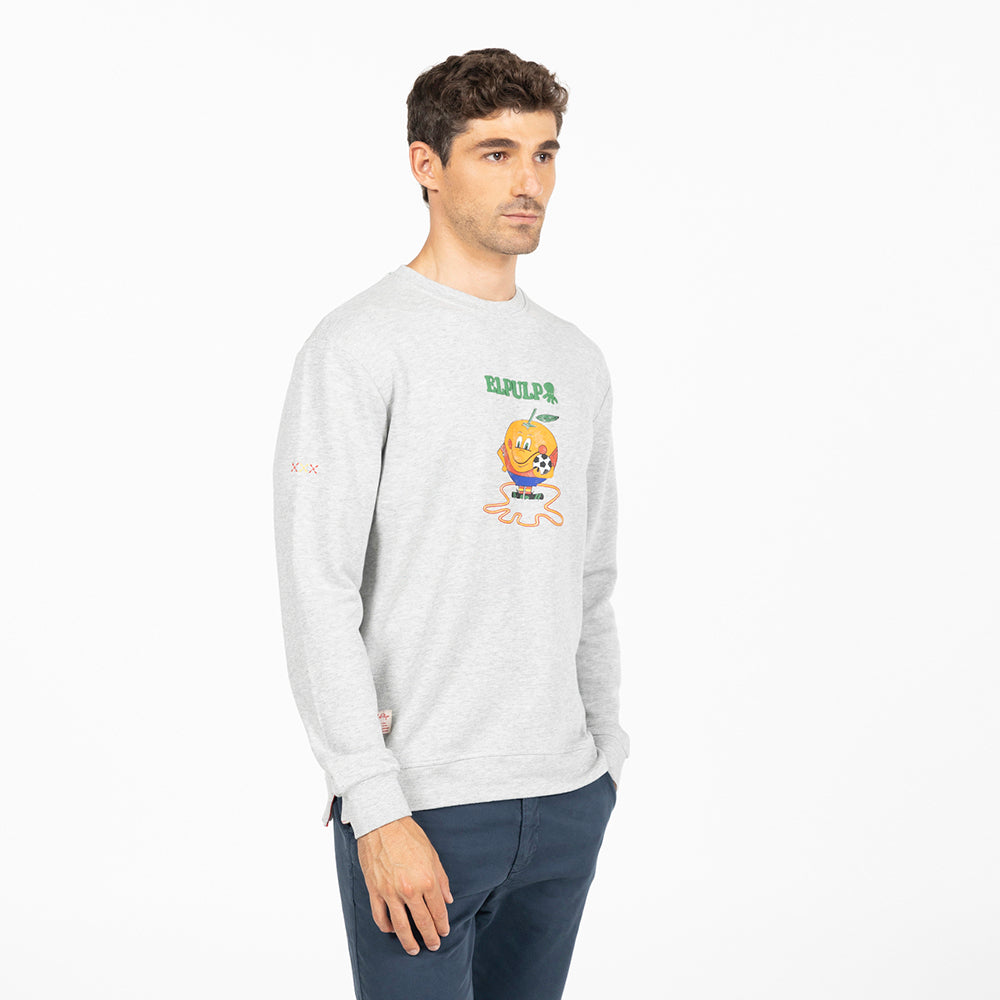 SUDADERA GRIS NARANJITO