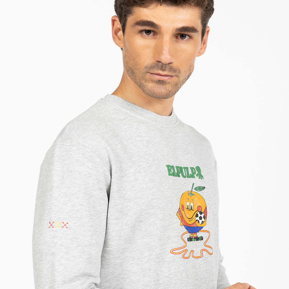 SUDADERA GRIS NARANJITO