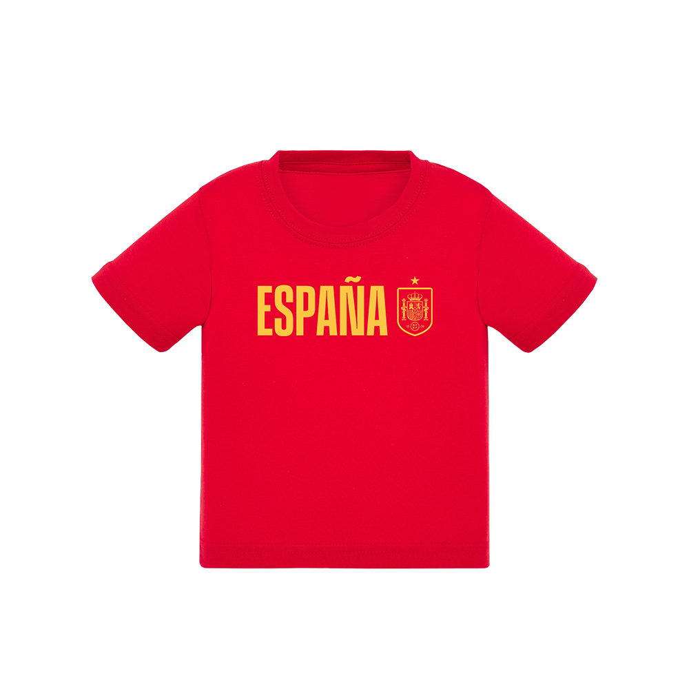 RFEF CAMISETA ESPAÑA CON ESCUDO ROJO 2025