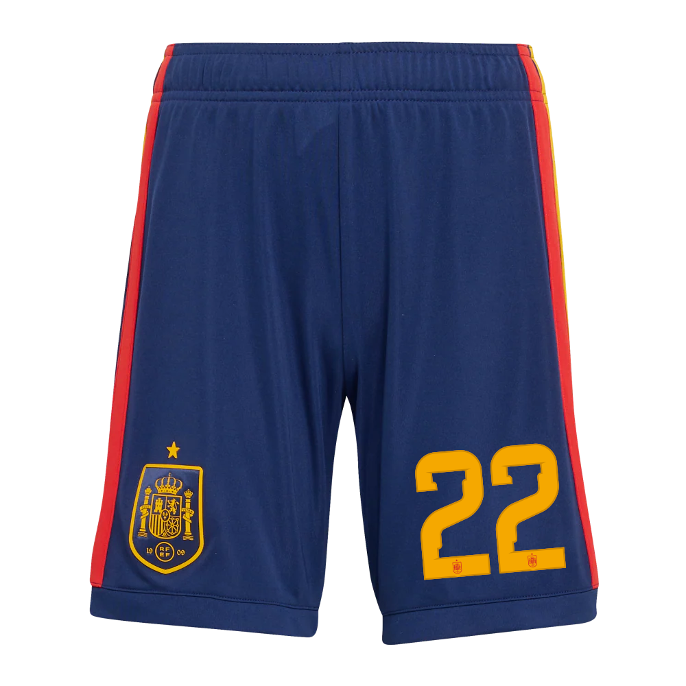 Pantalón Corto Niño Primera Equipación Mundial 2026 - Dorsal 22