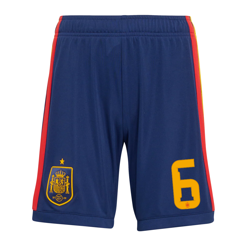 Pantalón Corto Niño Primera Equipación - Dorsal 6