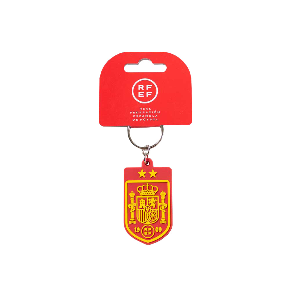 LLAVERO ESCUDO DOS ESTRELLAS PVC