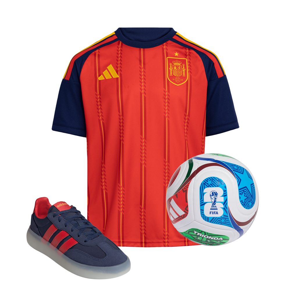 Pack Camiseta Niño Primera Equipación + Zapatillas + Balón Trionda