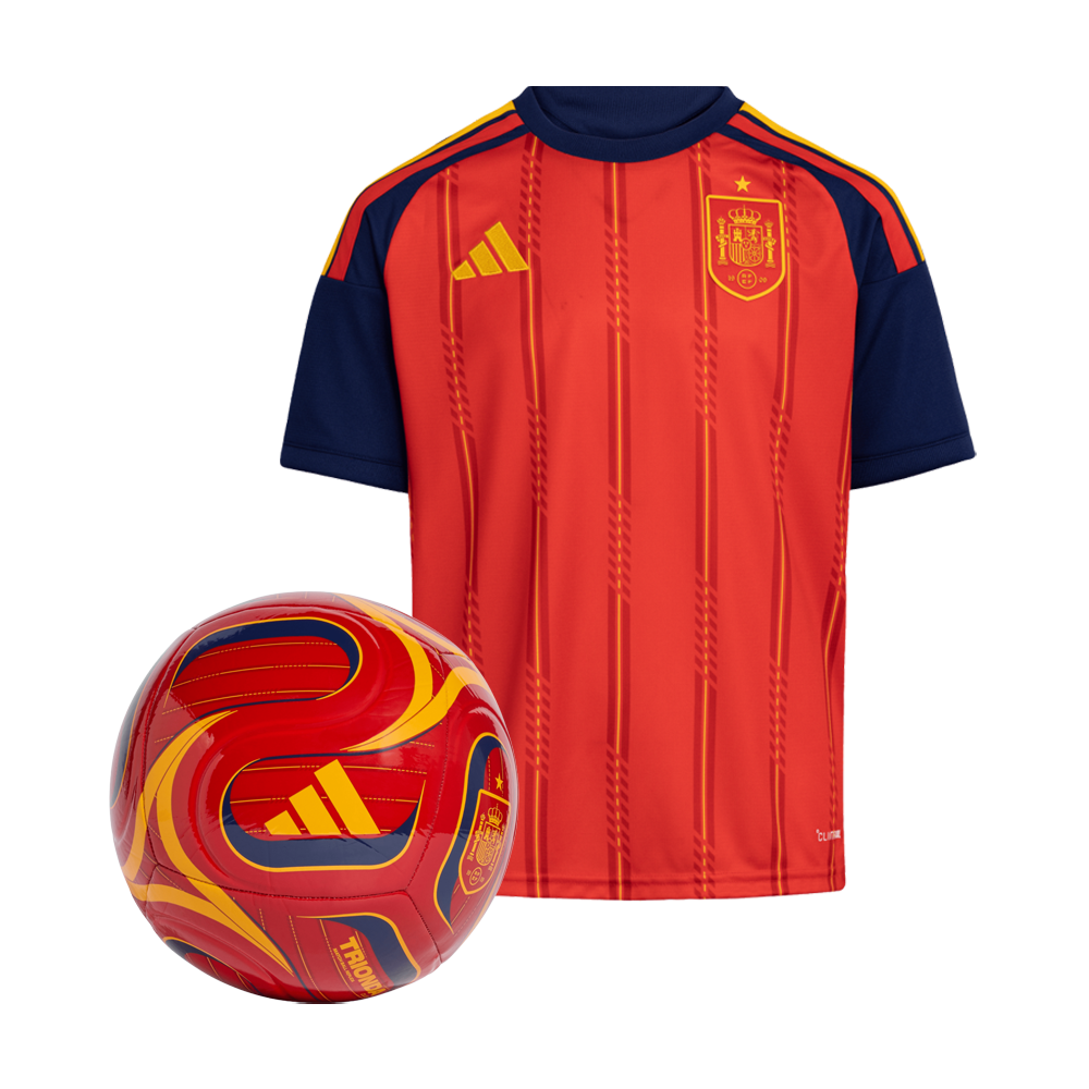 Pack Camiseta Niño Primera Equipación + Balón España